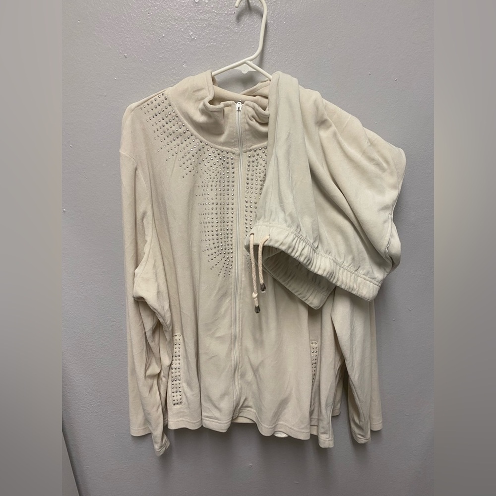 Glitterscape Plus Size 3X Y2K Tracksuit Set Bomber Jacket and Sweatpants.